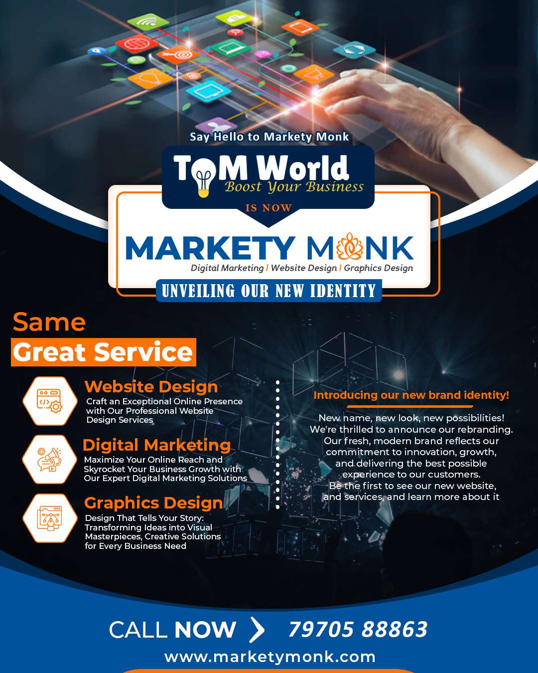 Tom World is now Markety Monk